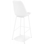 Paris Prix Tabouret De Bar En Tissu "Jeffry" 115cm Blanc
