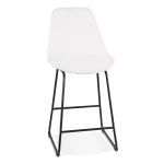 paris prix Tabouret de Bar en Tissu "Jerold" 109cm Blanc