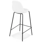 Paris Prix Tabouret De Bar En Tissu "Laverne" 89cm Blanc