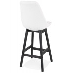 Paris Prix Tabouret De Bar En Tissu "Lenard" 102cm Blanc & Noir