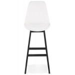 Paris Prix Tabouret De Bar En Tissu "Lenard" 112cm Blanc & Noir
