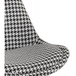 Paris Prix Tabouret De Bar En Tissu Pied De Poule "Avery" 103cm Noir
