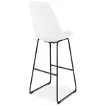 Paris Prix Tabouret De Bar En Tissu "Ramon" 119cm Blanc