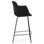 Paris Prix Tabouret De Bar En Velours "Edmund" 97cm Noir
