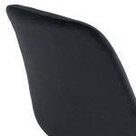 Paris Prix Tabouret De Bar En Velours "Minor" 103cm Noir