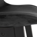 Paris Prix Tabouret De Bar En Velours "Minor" 103cm Noir