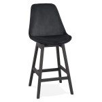 paris prix Tabouret de Bar en Velours "Minor" 103cm Noir