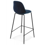 Paris Prix Tabouret De Bar En Velours "Sean" 89cm Bleu