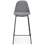 Paris Prix Tabouret De Bar En Velours "Sean" 89cm Gris
