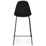 Paris Prix Tabouret De Bar En Velours "Sean" 89cm Noir