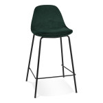 paris prix Tabouret de Bar en Velours "Sean" 89cm Vert