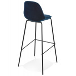 Paris Prix Tabouret De Bar En Velours "Sean" 99cm Bleu