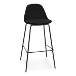 paris prix Tabouret de Bar en Velours "Sean" 99cm Noir