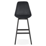 Paris Prix Tabouret De Bar En Velours "Vars" 113cm Noir