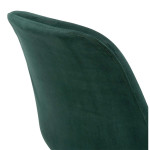 Paris Prix Tabouret De Bar En Velours "Vars" 113cm Vert & Noir