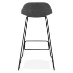Paris Prix Tabouret De Bar "Holand" 95cm Gris Foncé & Noir