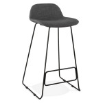 paris prix Tabouret de Bar "Holand" 95cm Gris Foncé & Noir