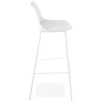 Paris Prix Tabouret De Bar Industriel "Sidon" 96cm Blanc