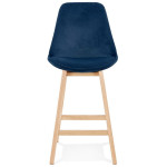 Paris Prix Tabouret De Bar "Minor" 103cm Bleu & Naturel