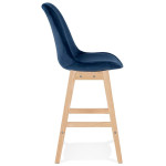 Paris Prix Tabouret De Bar "Minor" 103cm Bleu & Naturel