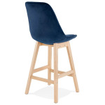 Paris Prix Tabouret De Bar "Minor" 103cm Bleu & Naturel