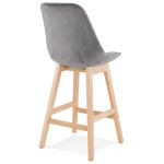Paris Prix Tabouret De Bar "Minor" 103cm Gris & Naturel