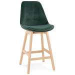 paris prix Tabouret de Bar "Minor" 103cm Vert & Naturel