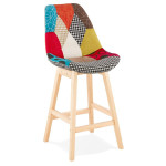 paris prix Tabouret de Bar Patchwork "Aury" 104cm Multicolore