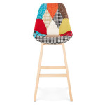 Paris Prix Tabouret De Bar Patchwork "Aury" 114cm Multicolore