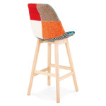 Paris Prix Tabouret De Bar Patchwork "Aury" 114cm Multicolore
