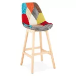 paris prix Tabouret de Bar Patchwork "Aury" 114cm Multicolore