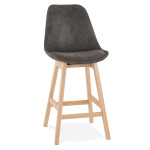 paris prix Tabouret de Bar "Peina" 103cm Gris & Naturel