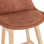 Paris Prix Tabouret De Bar "Peina" 103cm Marron & Naturel