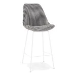 paris prix Tabouret de Bar Pied de Poule "Lon" 105cm Blanc
