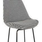 Paris Prix Tabouret De Bar Pied De Poule "Lon" 105cm Noir