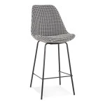 paris prix Tabouret de Bar Pied de Poule "Lon" 105cm Noir