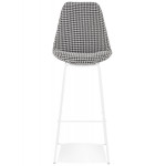 Paris Prix Tabouret De Bar Pied De Poule "Lon" 115cm Blanc