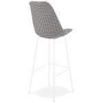 Paris Prix Tabouret De Bar Pied De Poule "Lon" 115cm Blanc