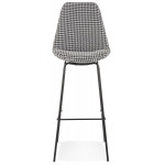 Paris Prix Tabouret De Bar Pied De Poule "Lon" 115cm Noir