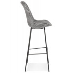 Paris Prix Tabouret De Bar Pied De Poule "Lon" 115cm Noir
