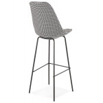 Paris Prix Tabouret De Bar Pied De Poule "Lon" 115cm Noir