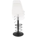 Paris Prix Tabouret De Bar Réglable Rotatif "Bruno" 107-123cm Blanc