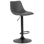 Paris Prix Tabouret De Bar Réglable Rotatif "Donny" 85-105cm Gris Foncé