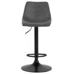 Paris Prix Tabouret De Bar Réglable Rotatif "Donny" 85-105cm Gris Foncé