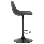Paris Prix Tabouret De Bar Réglable Rotatif "Donny" 85-105cm Gris Foncé