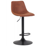 Paris Prix Tabouret De Bar Réglable Rotatif "Donny" 85-105cm Marron