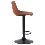 Paris Prix Tabouret De Bar Réglable Rotatif "Donny" 85-105cm Marron