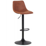 paris prix Tabouret de Bar Réglable Rotatif "Donny" 85-105cm Marron