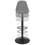 Paris Prix Tabouret De Bar Réglable Rotatif "Donovan" 107cm Gris