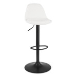 paris prix Tabouret de Bar Réglable Rotatif "Rufus" 107cm Blanc
